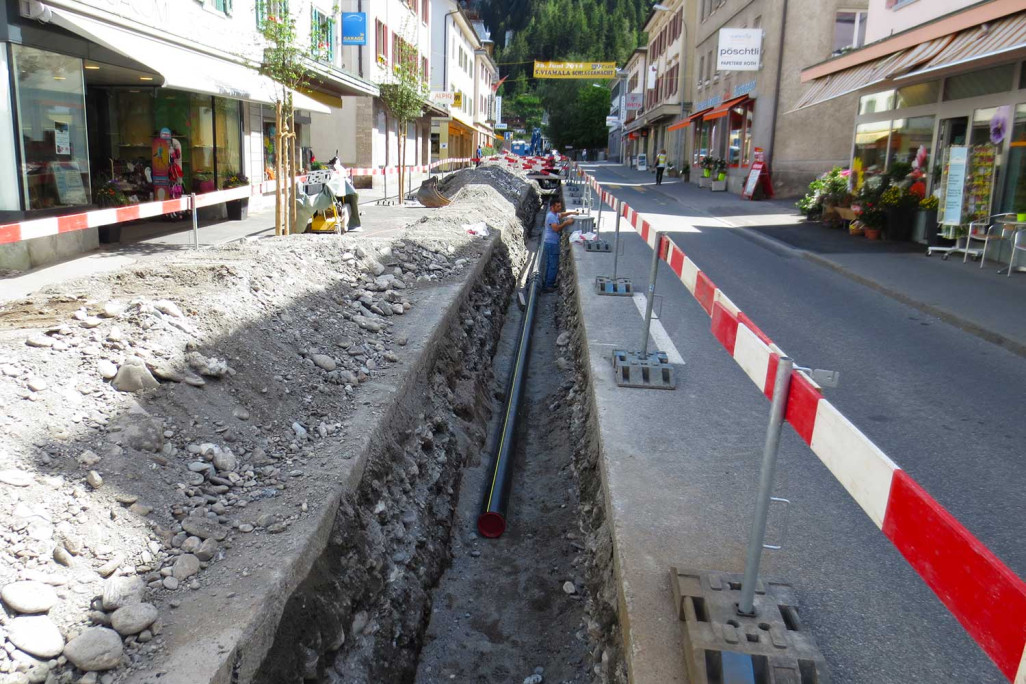 Bauarbeiten Erdgasleitungen