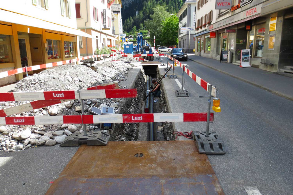 Bauprojekt Erdgasleitungen