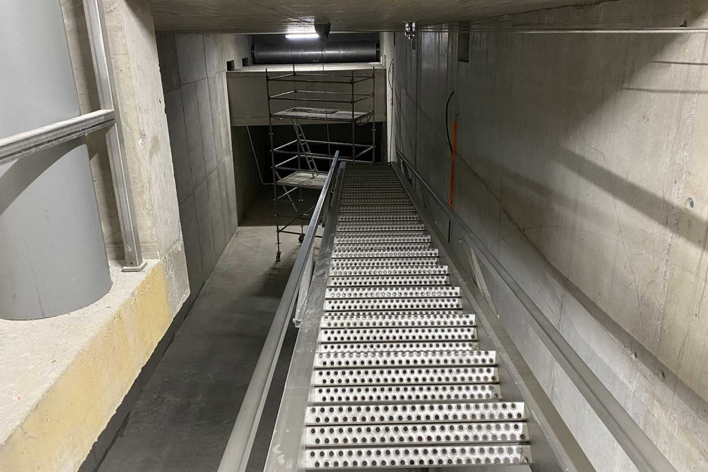Verbundbecken im Nebenschluss Obere Au, Chur GR