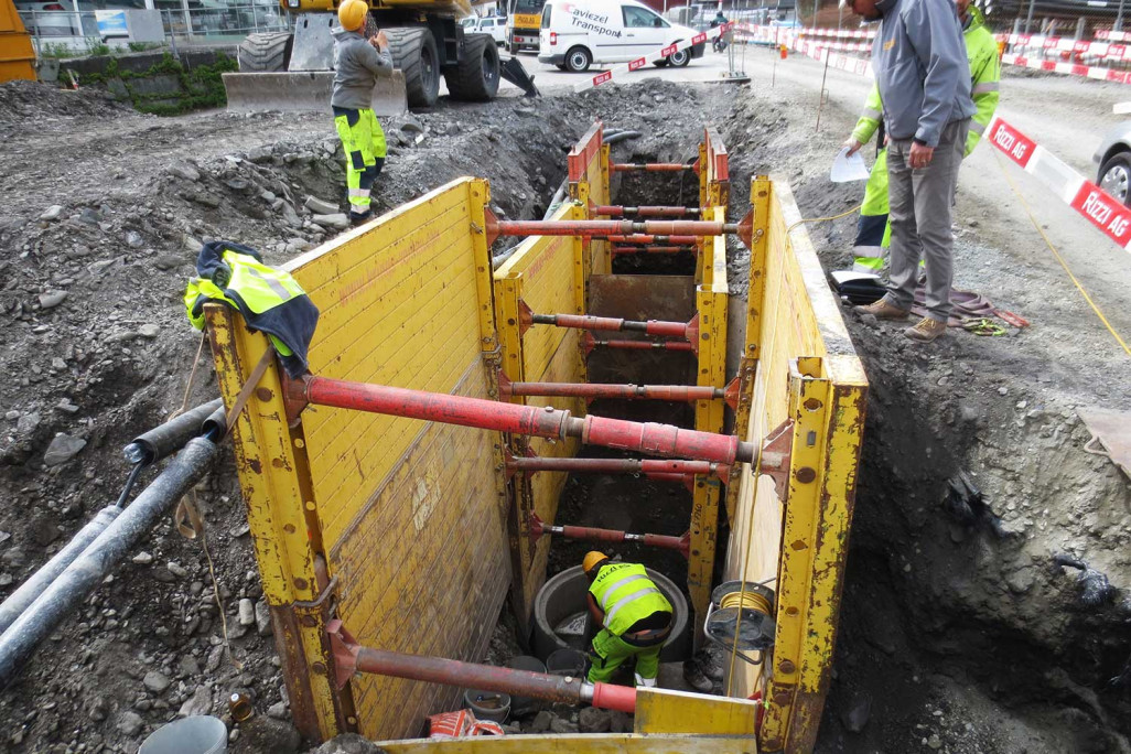 Thusis, Projektleitung Werkleitungssanierung Compognastrasse, HMQ AG