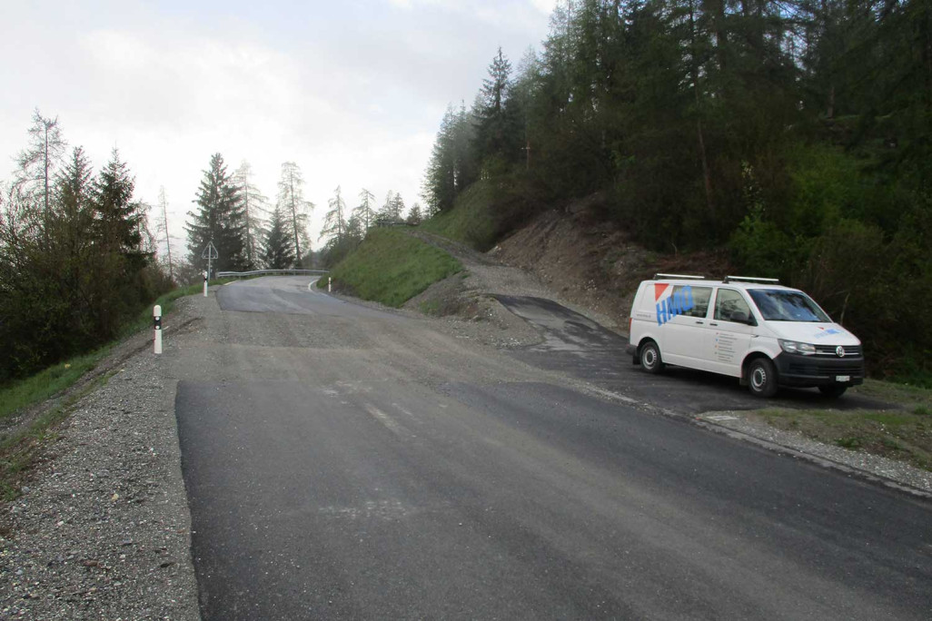 rienz/Brinzauls GR, Strassenkorrektion Rutschkante, HMQ AG