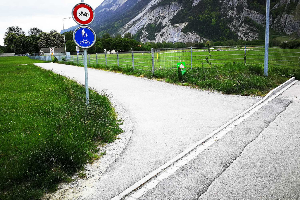 Chur GR, Ausführungsprojekt Verlegung Veloweg La-Nicca-Strasse, HMQ AG