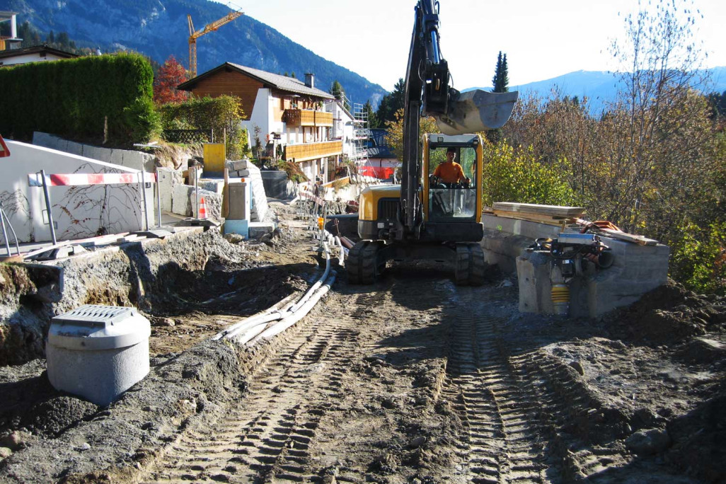 Strassenverbreiterung Flims