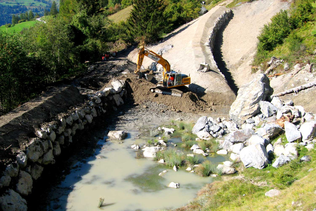 Bauleitung Schutzdamm, Brienz/Brinzauls GR