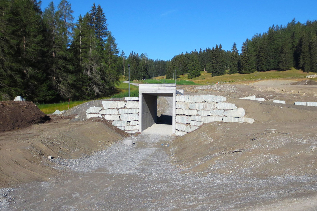 Bauleitung Unterführung Biathlon Arena Lenzerheide