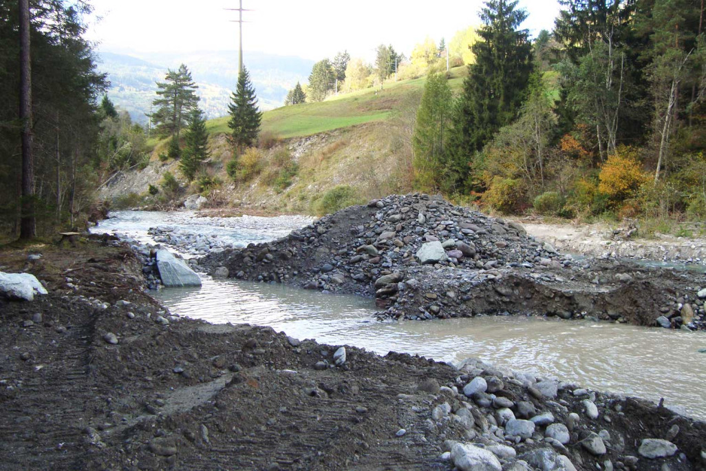 Gerinneverschiebung Albula
