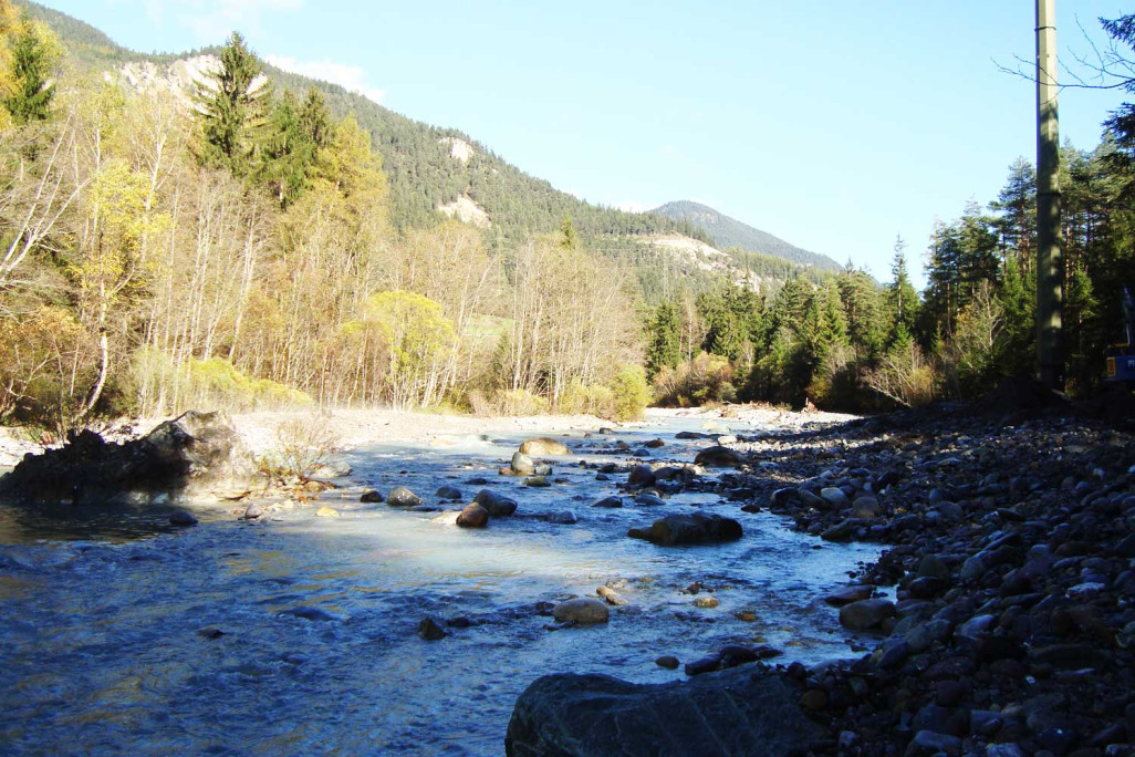 Gerinneverschiebung Albula