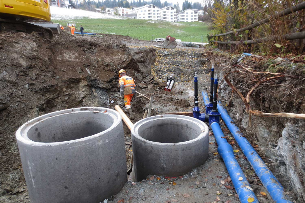 Flims, Erschliessung Il Stuz, Quartierstrasse, HMQ AG