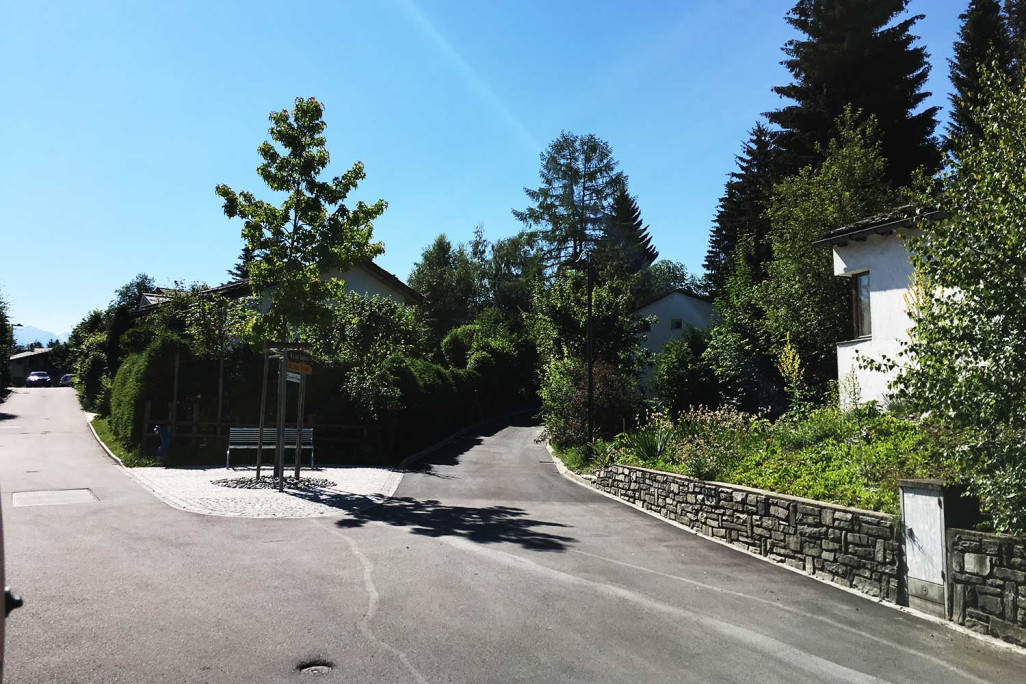 Bauleitung Strassensanierung Via las Caglias Flims, HMQ AG